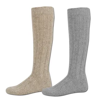 Mi-bas chinés, lot de 2 paires