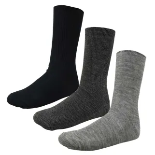 Lot de 3 paires de chaussettes confort sans élastique noir gris