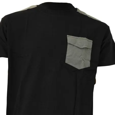 T-Shirt de travail Brooklyn coton bicolore noir / gris M à 4XL