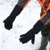 Gants chauffants sur batterie 3 niveaux micro polaire noir