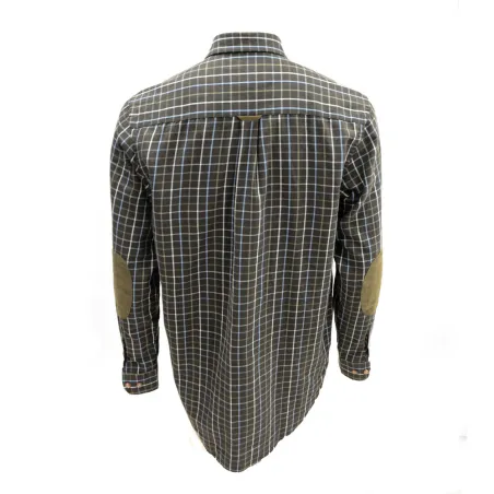 Chemise Percussion Sologne 100% coton marron taille S à 3XL