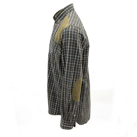 Chemise Percussion Sologne 100% coton marron taille S à 3XL