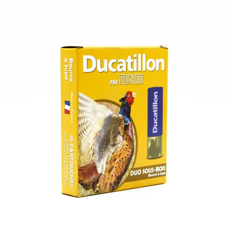 Boite de 10 Cartouches de chasse cal.12/70 Duo Sous-bois