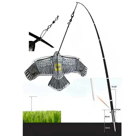 Kit cerf-volant effaroucheur anti-oiseaux protection cultures