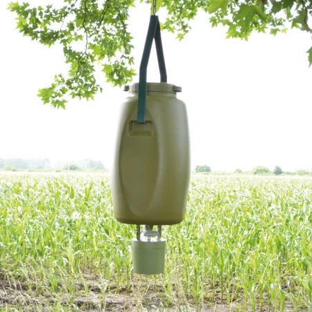 Kit agrainoir automatique 6v + bidon + suspente + batterie