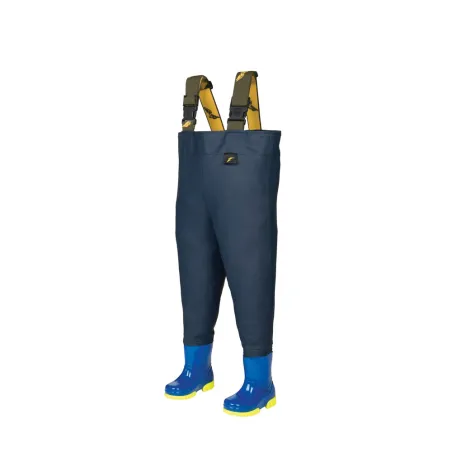 Waders Enfant PVC étanche coton rouge jaune marine 20/21 à 34/35