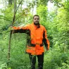 Veste Renfort à capuche imperméable polyester orange S à 4XL