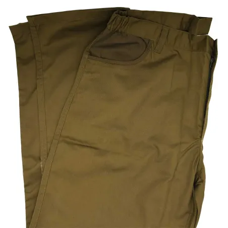 Pantalon de chasse T649N polyester coton marron taille 60