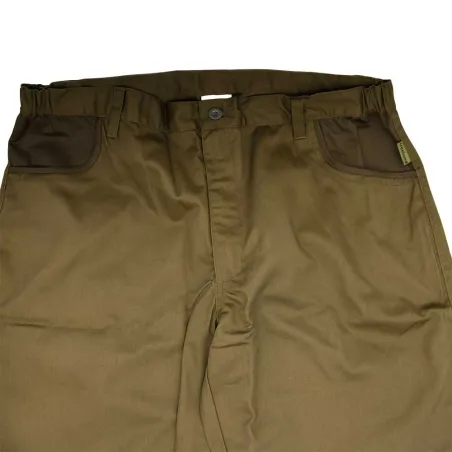 Pantalon de chasse T649N polyester coton marron taille 60