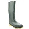 Bottes PVC vertes en plastique - Chaussures imperméables