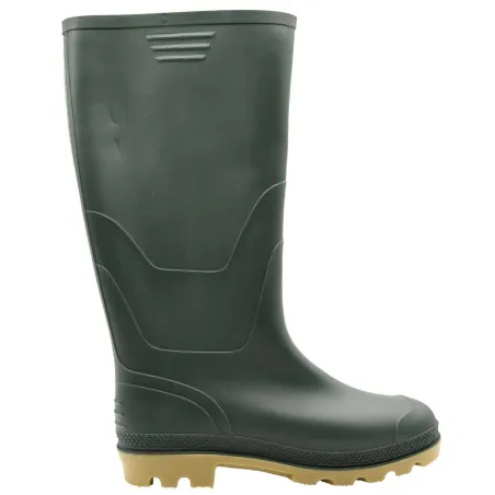 Bottes PVC vertes en plastique - Chaussures imperméables