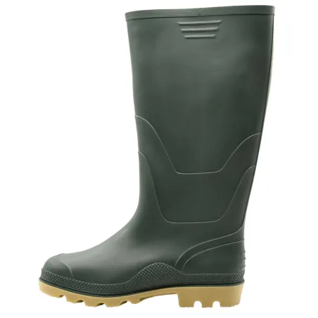 Bottes PVC vertes en plastique - Chaussures imperméables