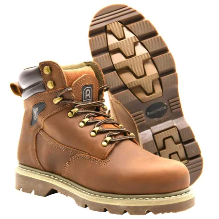 Chaussures de marche montantes Detroit cuir Marron 40 à 47