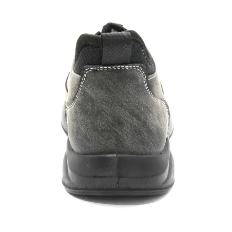 Baskets fourrées effet peau de pêche gris 40 à 46