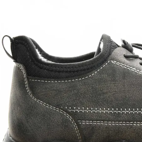 Baskets fourrées effet peau de pêche gris 40 à 46