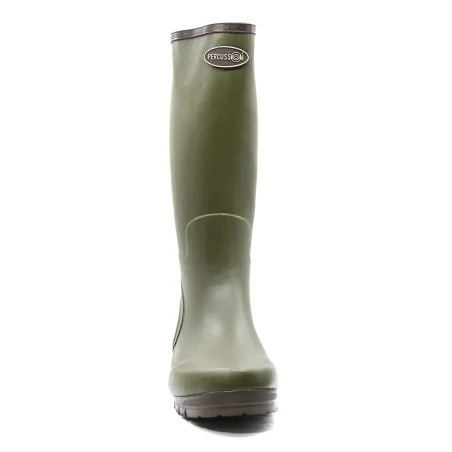 Bottes Marly antidérapantes caoutchouc naturel kaki 37 à 48