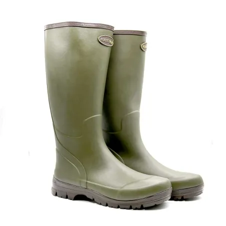 Bottes Marly antidérapantes caoutchouc naturel kaki 37 à 48
