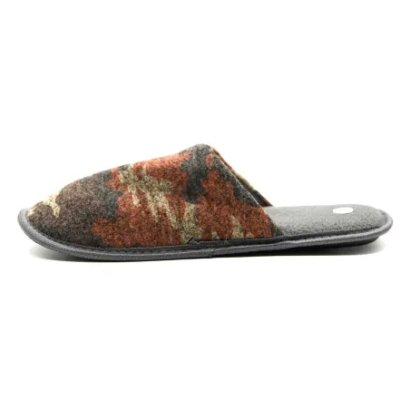 Chaussons camo homme textime doux brun vert orange 41/42 à 45/46