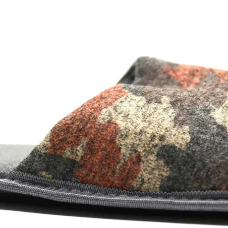 Chaussons camo homme textime doux brun vert orange 41/42 à 45/46