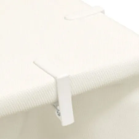 Serres-Nappes de table blanc 6,2 x 6,2 x 1,5 cm