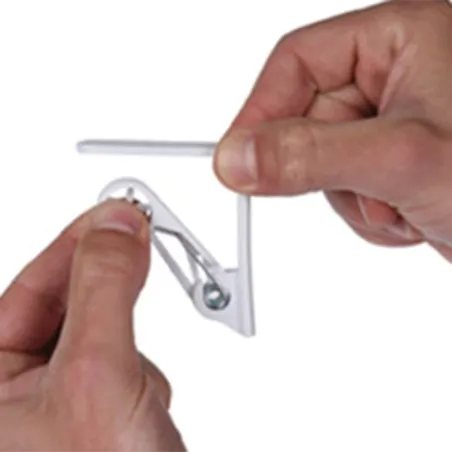 Serres-Nappes de table blanc 6,2 x 6,2 x 1,5 cm