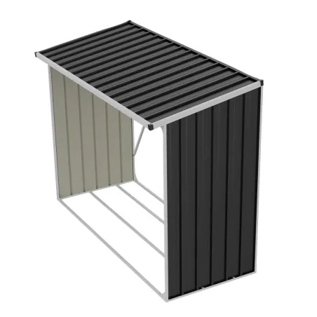 Abri Bûches Métal 2,6 Stères pour Bûches de 50 cm