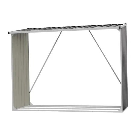 Abri Bûches Métal 2,6 Stères pour Bûches de 50 cm