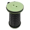 Tabouret télescopique kaki et noir réglable en hauteur de 6 à 45 cm