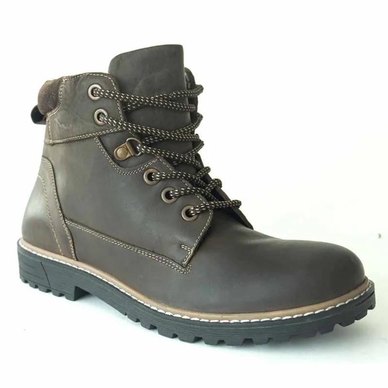 Chaussures homme montantes zippées Torki cuir gras 41 à 46