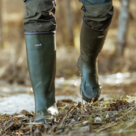 Bottes Mono Hunting Green confort caoutchouc kaki 40 à 46