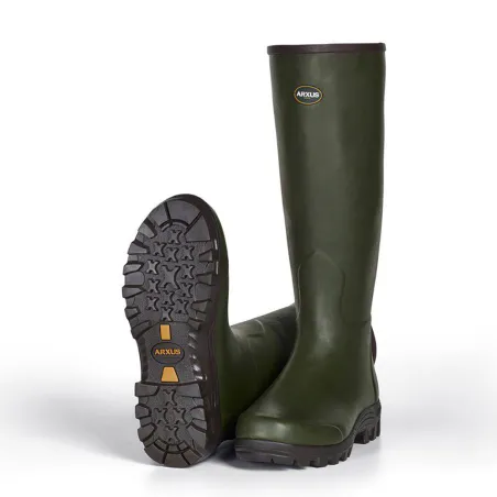 Bottes Mono Hunting Green confort caoutchouc kaki 40 à 46