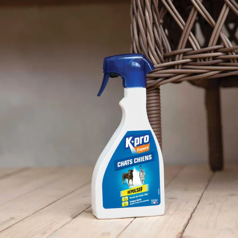 Répulsif chiens et chats géraniol 500ml anti-dégradations