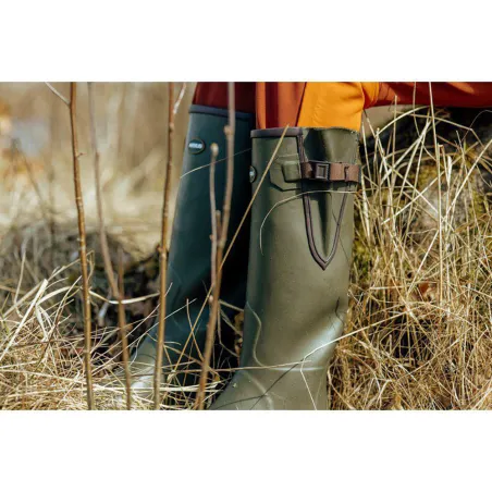 Bottes Pioneer Hunting Green confort caoutchouc 40 à 46