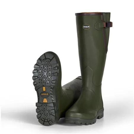 Bottes Pioneer Hunting Green confort caoutchouc 40 à 46