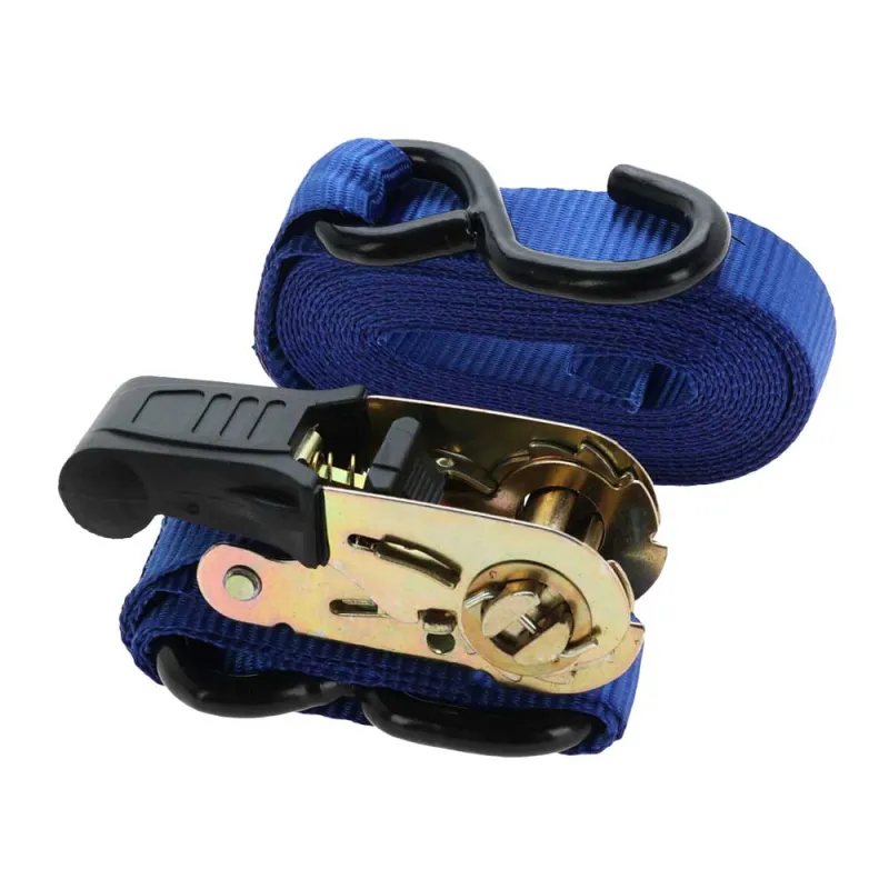 Sangle d'Arrimage à Cliquet Bleu Corail 5 m 350 daN