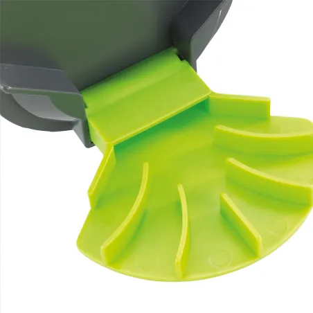 Épandeur à main sortie éventail 2000 ml couvercle et poignée pratique