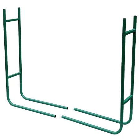 Range bûche métallique 120x90x20 cm - Support bois de chauffage