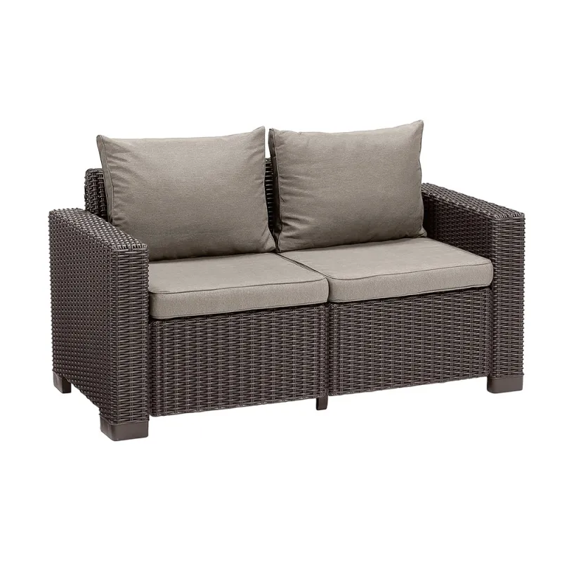 Canapé extérieur Keter California 2 places marron