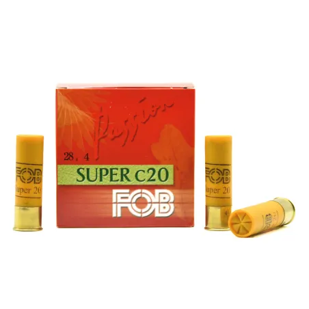 100 cartouches Super cal 20/70 bourre jupe 28g pb4 391m/s