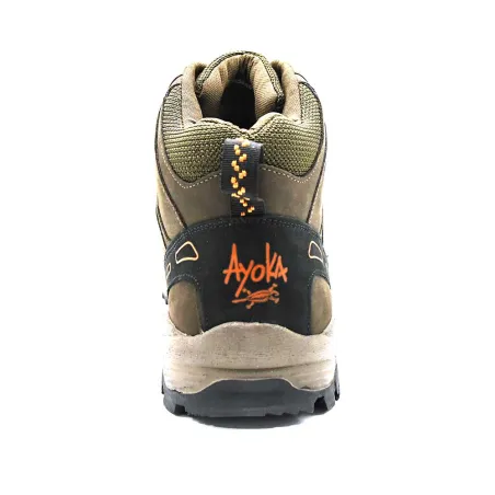 Chaussures de marche montantes Dolan cuir et toile marron 40 à 46