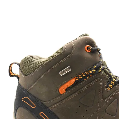 Chaussures de marche montantes Dolan cuir et toile marron 40 à 46