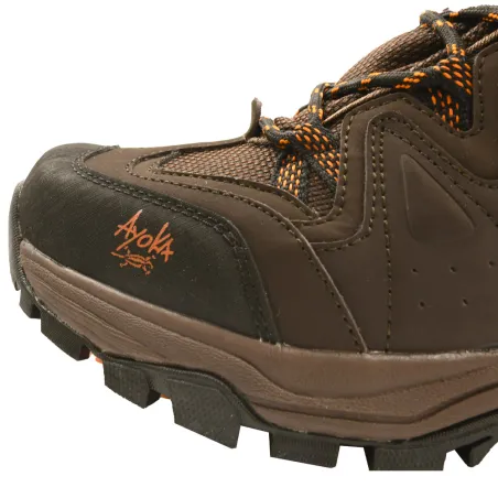 Chaussures de marche montantes Dolan cuir et toile marron 40 à 46