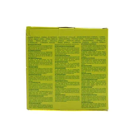 3 Spirales d'encens anti-moustique 8h citronnelle métal argenté