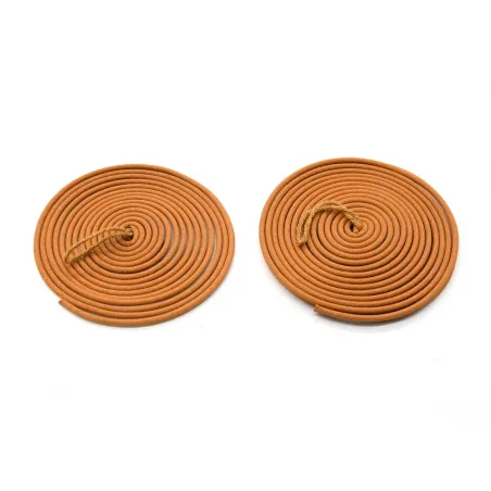 3 Spirales d'encens anti-moustique 8h citronnelle métal argenté