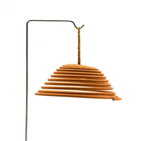 3 Spirales d'encens anti-moustique 8h citronnelle métal argenté