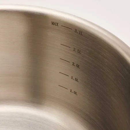 Lot 3 casseroles inox 18/10 colorées 16-18-20cm + poignée