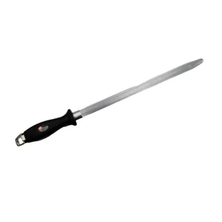 Fusil aiguiseur de couteau lame inox diamant mèche ovale 28cm
