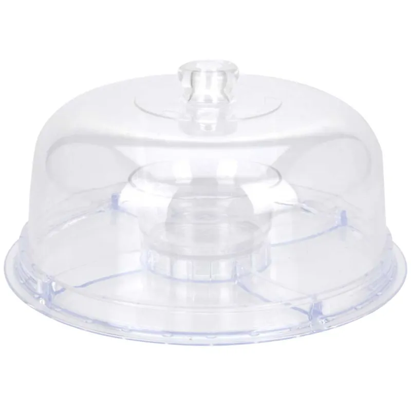 Plateau de service avec couvercle Ø30,5cm H20cm 890g