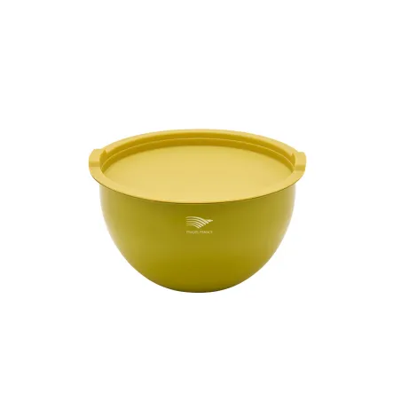 Saladiers acier inoxydable multicolores avec couvercles x3