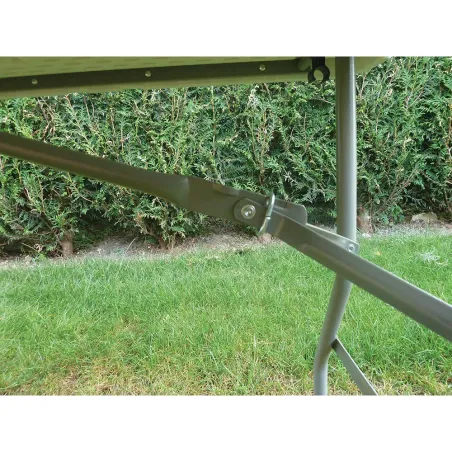 Table pliante en résine 10 couverts 180x70x74cm pieds métal